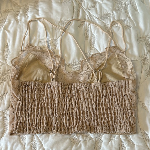 Free People bralette size medium light beige color - Picture 2 of 8